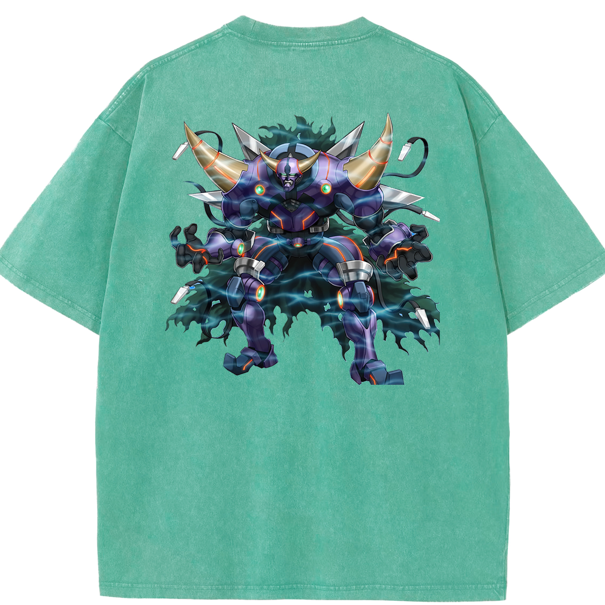 （画像用） 遊☆戯☆王 Yu-Gi-Oh! 綿100% ヴィンテージ風 半袖Tシャツ（背面プリント）